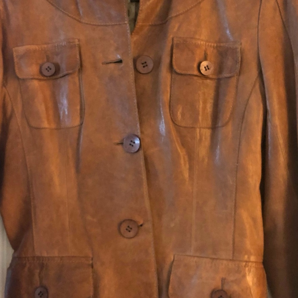 Danier Canada - distressed Italian leather jacket - Picture 2 of 9